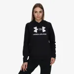 Under Armour Γυναικεία φλις μπλούζα με κουκούλα και μεγάλο λογότυπο UA Rival 