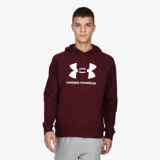 Under Armour Ανδρική φλις μπλούζα με κουκούλα και λογότυπο UA Rival 