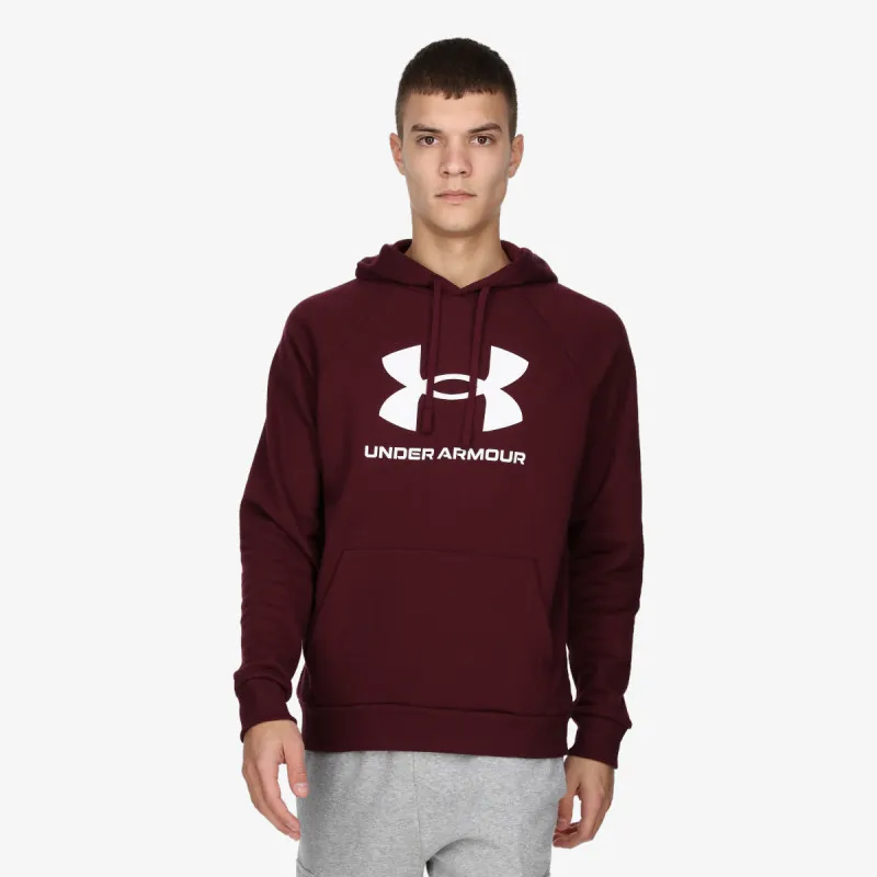 Under Armour Ανδρική φλις μπλούζα με κουκούλα και λογότυπο UA Rival 