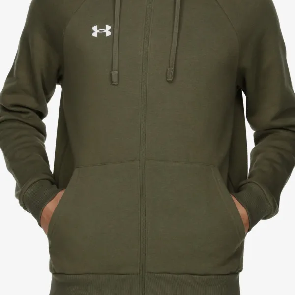 Under Armour Ανδρική φλις μπλούζα με κουκούλα και φερμουάρ σε όλο το μήκος UA Rival 