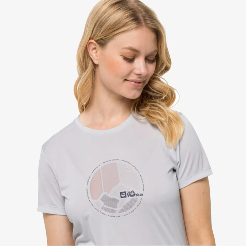 JACK WOLFSKIN CROSSTRAIL GRAPHIC T W 