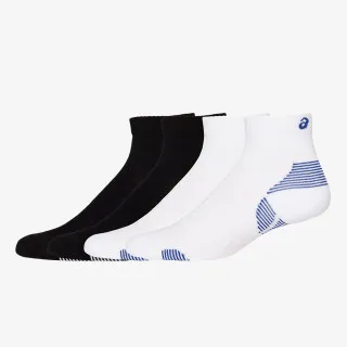 ASICS 2PPK CUSHION RUN QUARTER SOCK 