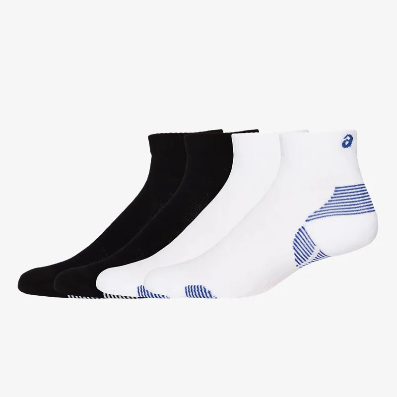 ASICS 2PPK CUSHION RUN QUARTER SOCK 