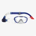 Speedo GLIDE MASK SNORKEL SET AU GREY/BLUE 