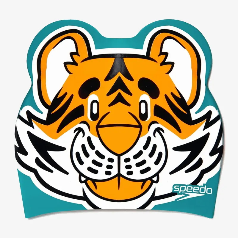 Speedo PRINTED CHARACTER CAP IU LTS ORANGE/GREE 