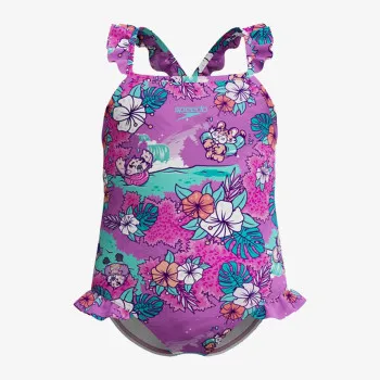 Speedo LTS DIGI FRILL TRSP IF PURPLE 