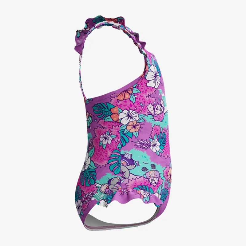 Speedo LTS DIGI FRILL TRSP IF PURPLE 