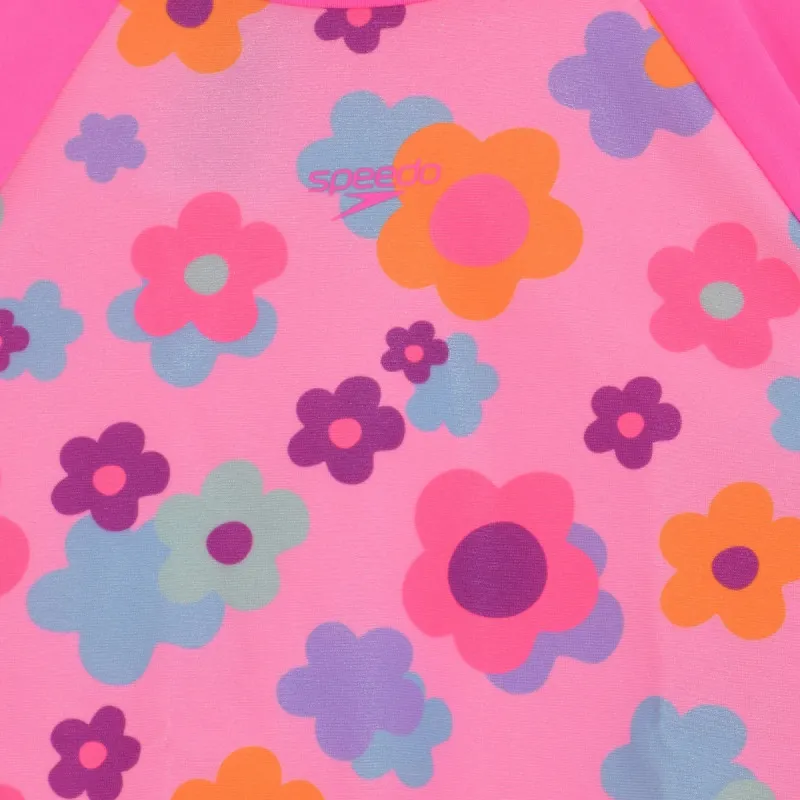 Speedo Long Sleeve Print Rash Guard 