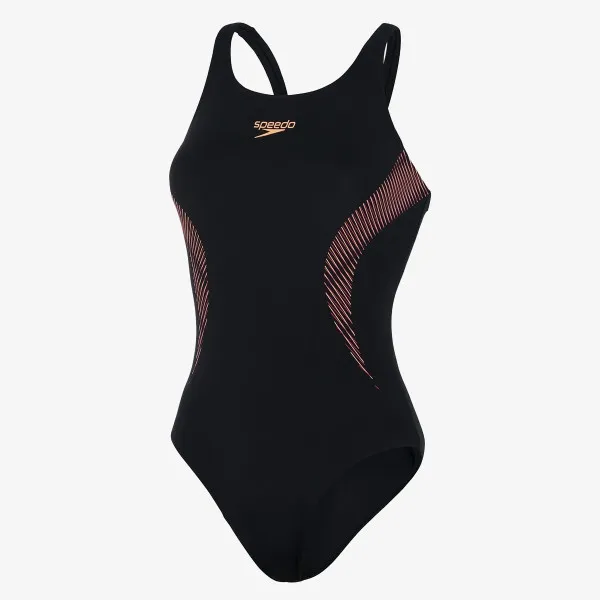 Speedo PLMT MSBK AF BLACK/RED 