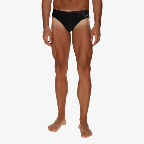 Speedo MEDLEY LOGO 7CM BRF AM BLACK/GREY 