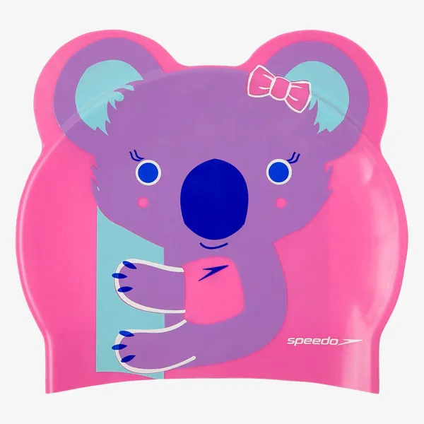 Speedo KOALA PRT CHARACTER CAP IU PINK/PURPLE 