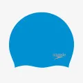 Speedo MOULDED SILC CAP AU BLUE/SILVER 