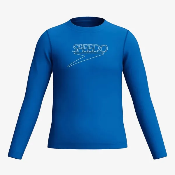 Speedo Unisex Long Sleeve Classic Logo Rash Gua 