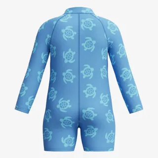 Speedo Long Sleeve Print Zip One Piece 