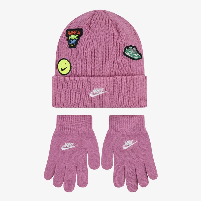 Nike NAN NIKE PATCH PEAK BEANIE SET 