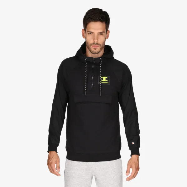 Champion RUBBER LOGO HALF ZIP 