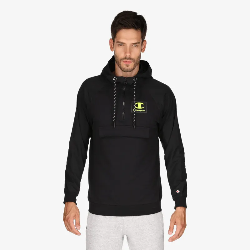 Champion RUBBER LOGO HALF ZIP 