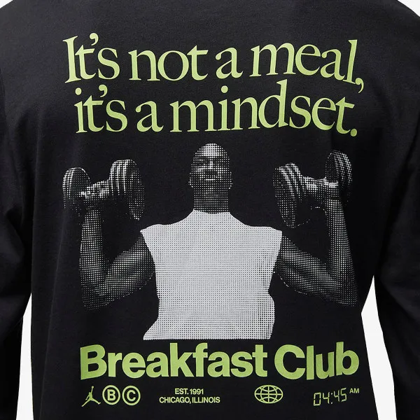 Nike M J DF SPRT BC GFX LS CREW 