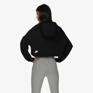 Nike W NSW FLC PO HOODIE CROP DNC 