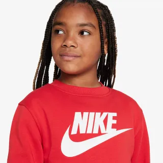Nike K NSW CLUB FLC CREW LS HBR 