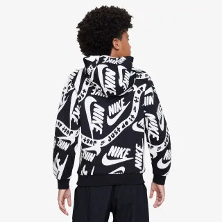 Nike K CLUB FLC HBR PO HOODIE AOP 
