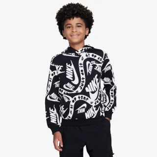 Nike K CLUB FLC HBR PO HOODIE AOP 