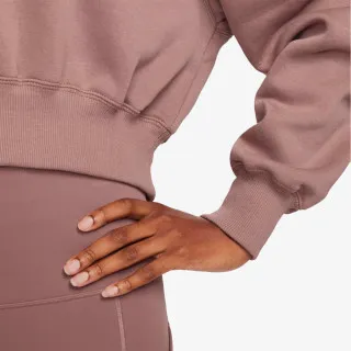 Nike W NSW PHNX FLC CROP VNECK 