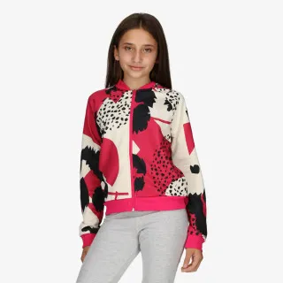 adidas AEROREADY Animal Print Warm-Up Zip-Pocket Regular  Top 