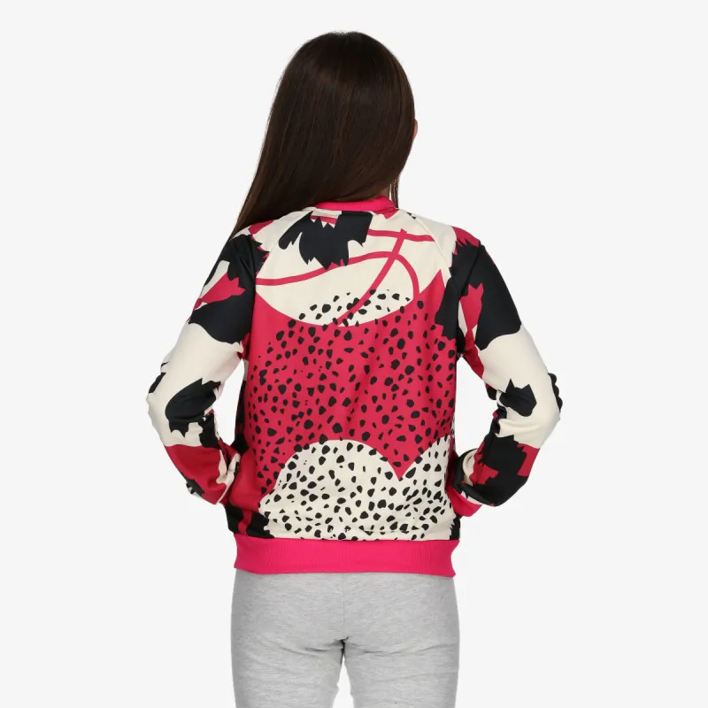 adidas AEROREADY Animal Print Warm-Up Zip-Pocket Regular  Top 