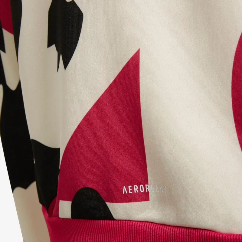 adidas AEROREADY Animal Print Warm-Up Zip-Pocket Regular  Top 