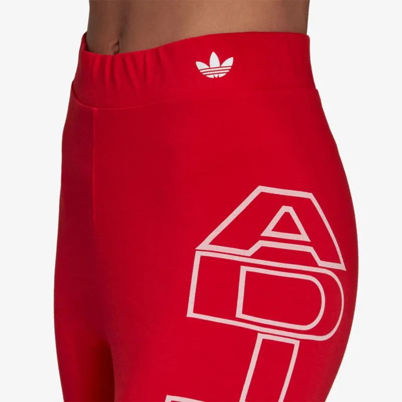 adidas LETTER SHORT TIGHTS MIDWAIST 