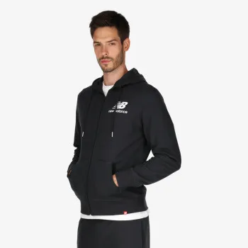 New Balance ESSENTIALS STACKED FULL ZIP HOODIE 