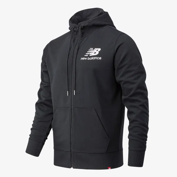 New Balance ESSENTIALS STACKED FULL ZIP HOODIE 