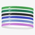 Nike NIKE SWOOSH SPORT HEADBANDS 6 PK TIPPED 