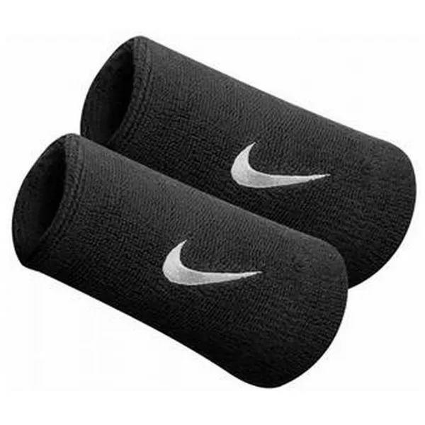 Nike NIKE SWOOSH DOUBLEWIDE WRISTBANDS BLACK/ 