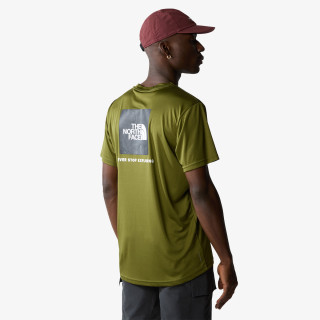 The North Face M REAXION RED BOX TEE - EU FOREST OLIVE 