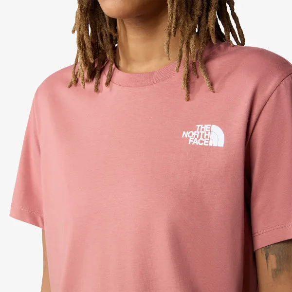 The North Face W S/S RELAXED REDBOX TEE LIGHT MAHOGANY 
