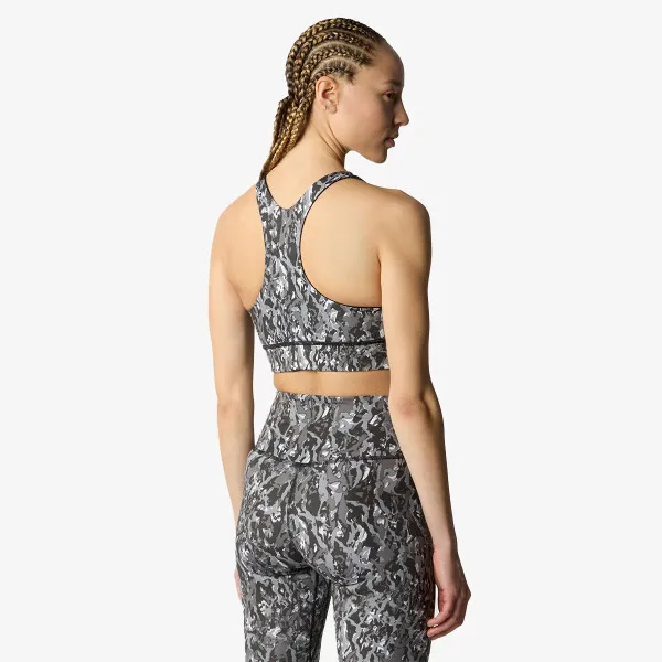 The North Face W FLEX REVERSIBLE BRA PRINT Asphalt Grey 