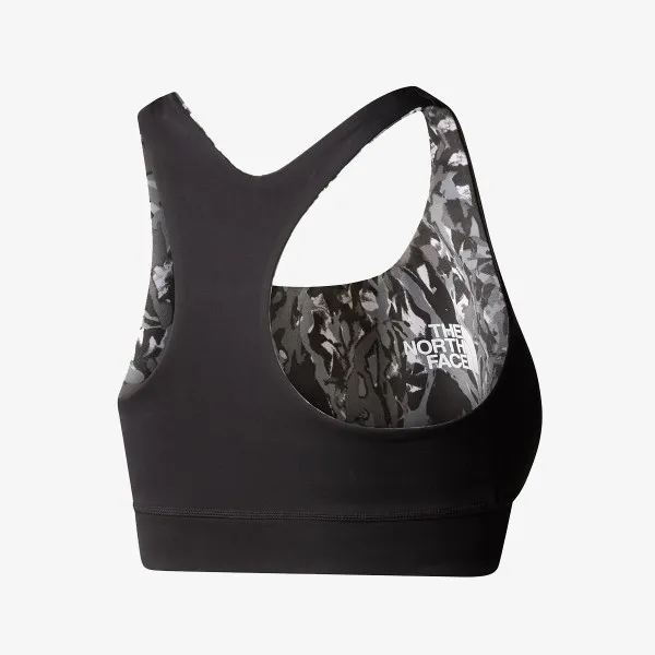 The North Face W FLEX REVERSIBLE BRA PRINT Asphalt Grey 