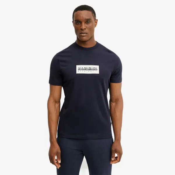 Napapijri S-BOX LOGO SS 176 BLU MARINE 