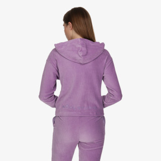 LUSSARI VELVET LOUNGE FULL ZIP HOODIE 