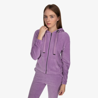 LUSSARI VELVET LOUNGE FULL ZIP HOODIE 