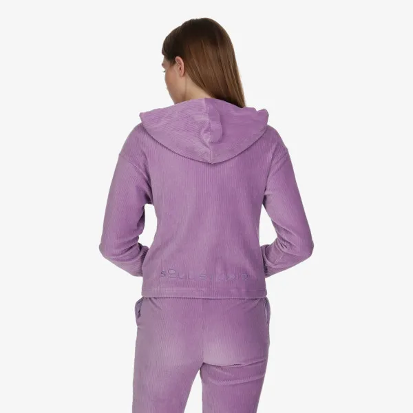LUSSARI VELVET LOUNGE FULL ZIP HOODIE 