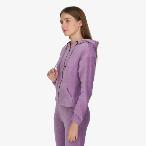 LUSSARI VELVET LOUNGE FULL ZIP HOODIE 
