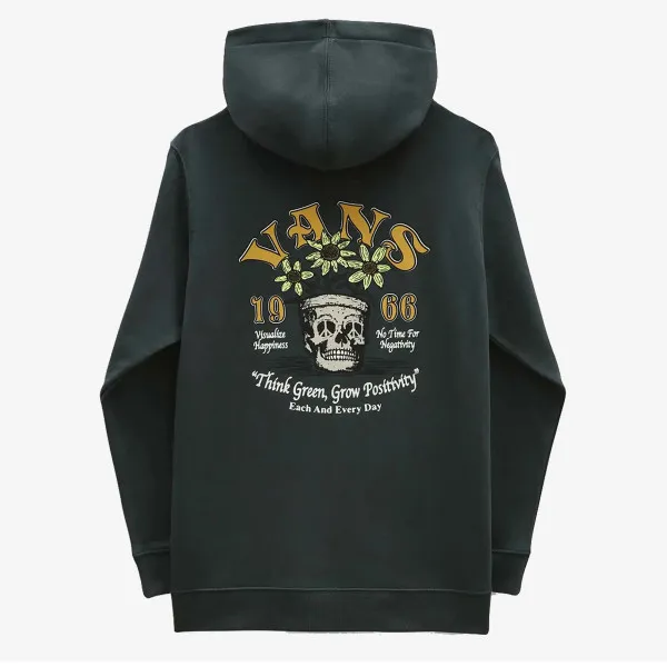 Vans PEACE HEAD HOODIE-B green gables, Medium 