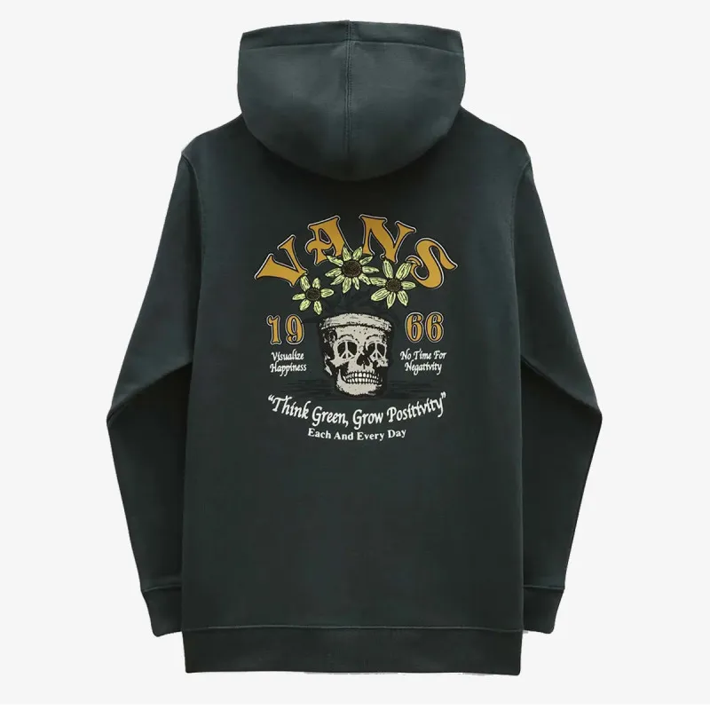 Vans PEACE HEAD HOODIE-B green gables, Medium 