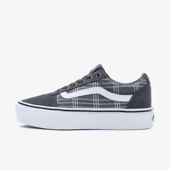 Vans WM Ward Platform PLDB BLACK, 10, Medium 