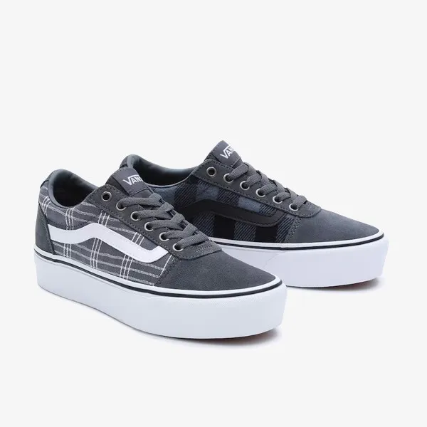 Vans WM Ward Platform PLDB BLACK, 10, Medium 