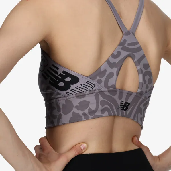 New Balance Relentless Printed Crop Bra 